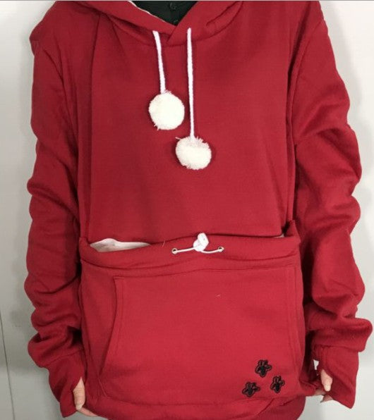 Cute Hoodies With Pet Pocket For Cat or Dog