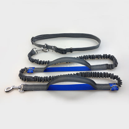 Multi-Function Reflective Double Elastic Dog Leash