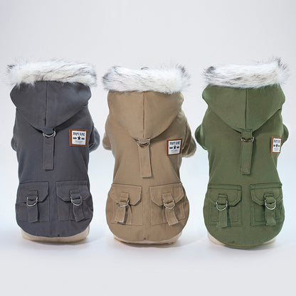 Premium Dog Winter Jacket with Hoodie -  Warm Pet Coat