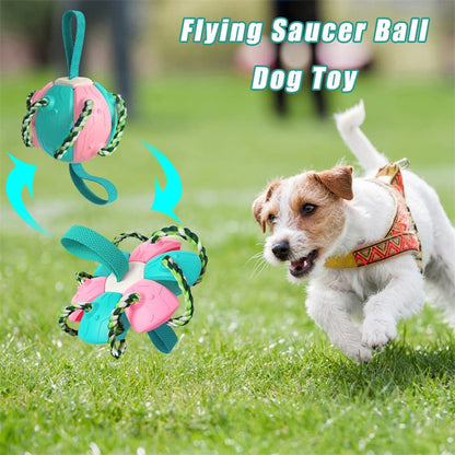 Interactive Frisbee Dog Ball with Tabs: for Energetic Pups