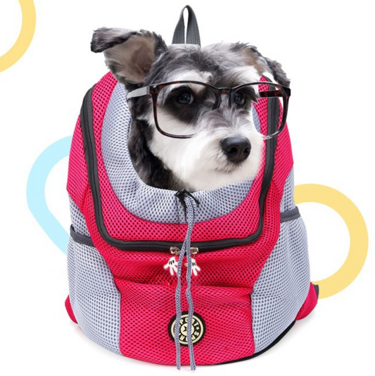 Double-Shoulder Pet Dog Backpack Carrier