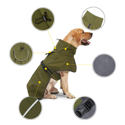 Winter Warm Snow proof Clothing for Medium and Large Dogs - Stylish Pet Apparel