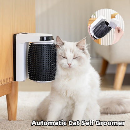 Self Grooming Cat Corner Scratcher wall mounted