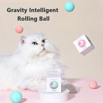 Smart Gravity-Powered Cat Teaser Toy: Automatic