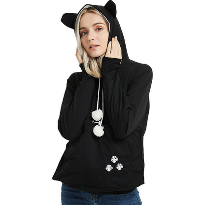 Cute Hoodies With Pet Pocket For Cat or Dog