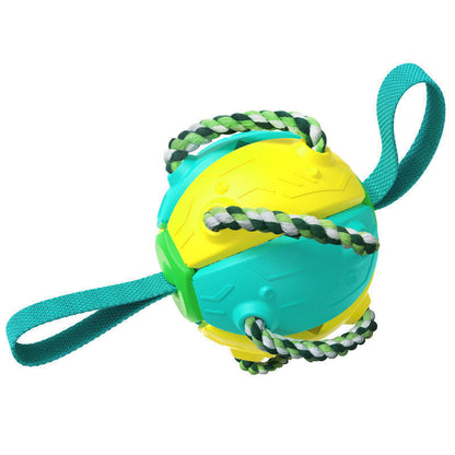 Interactive Frisbee Dog Ball with Tabs: for Energetic Pups