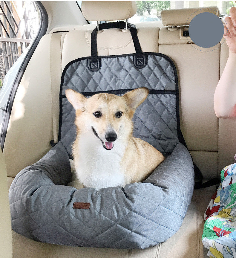 Versatile 2-in-1 Dog Carrier and Car Seat: Thickened Foldable Pet Bed and Mattress