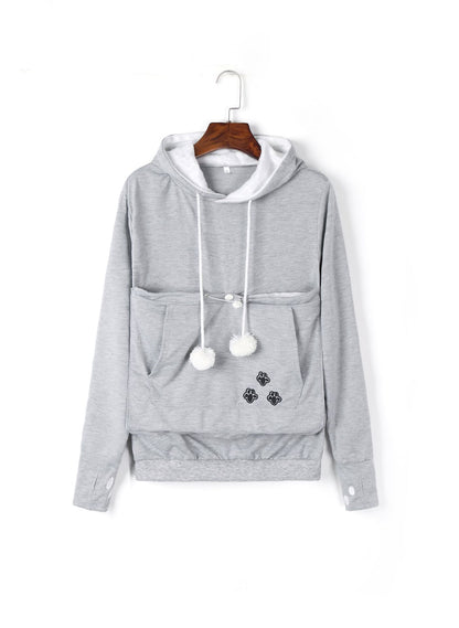 Cute Hoodies With Pet Pocket For Cat or Dog