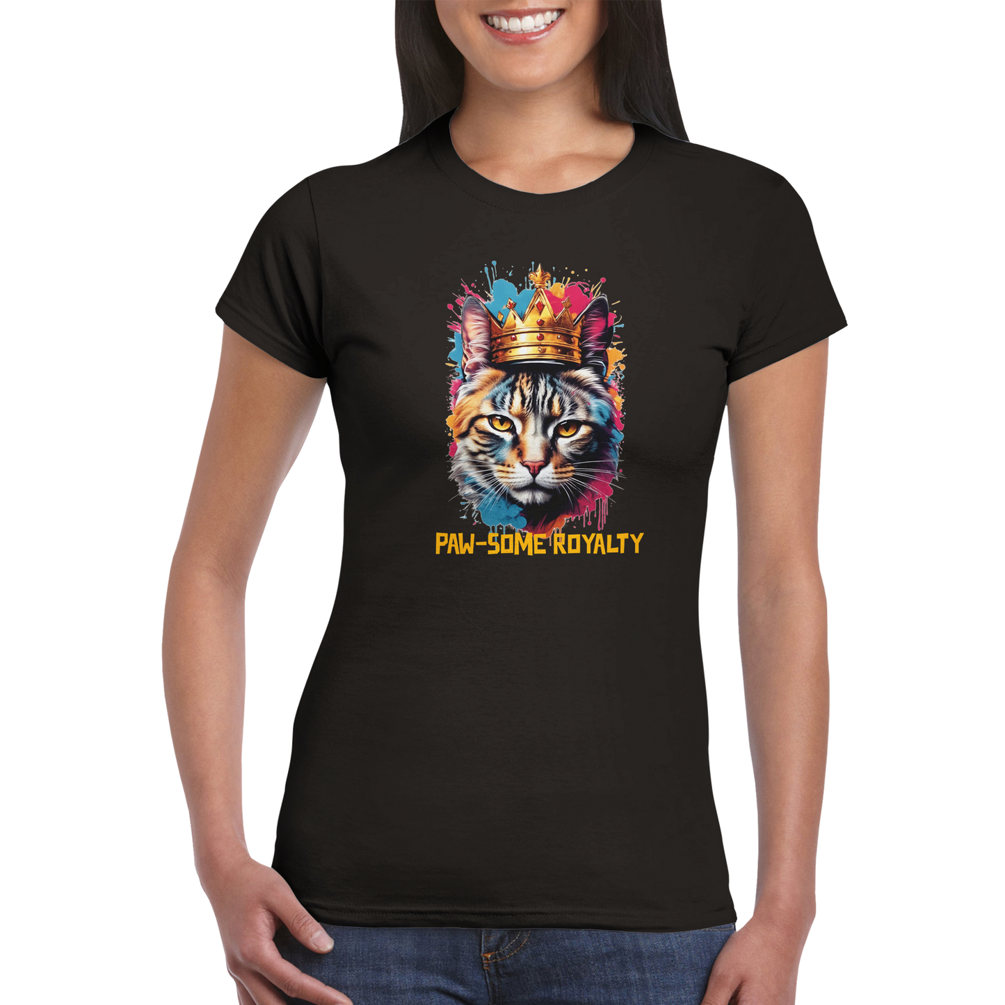 Royal cat, Classic Women's Crewneck T-shirt