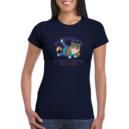 Gym Cat, Classic Women's Crewneck T-shirt