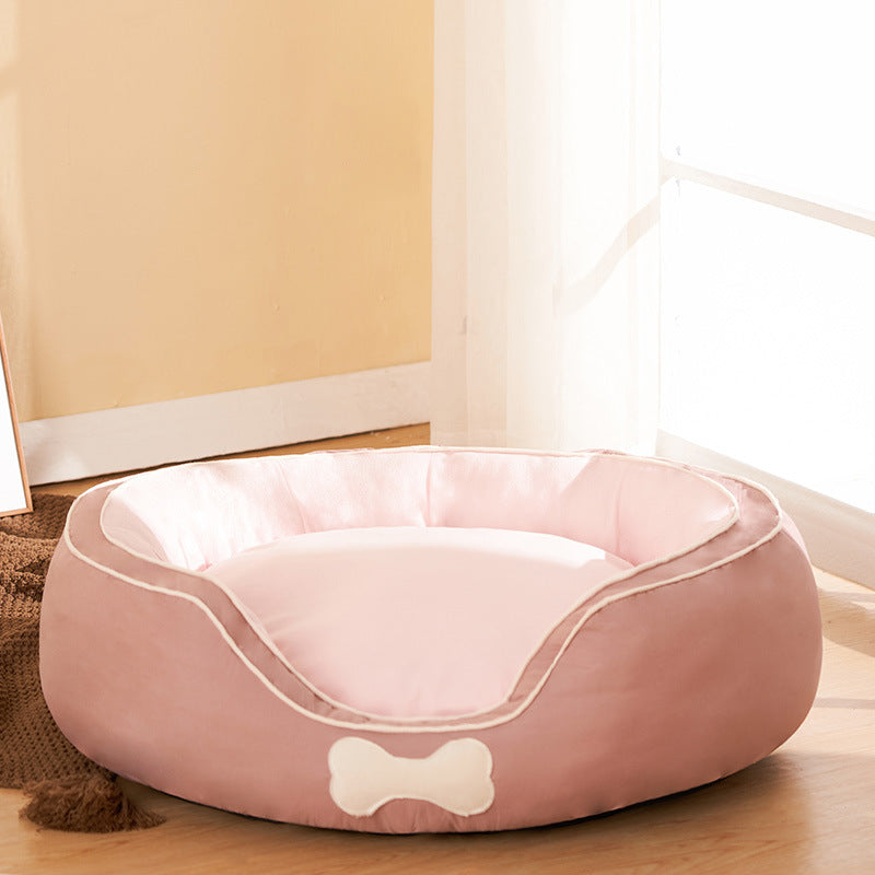 Soft Winter Pet Bed - Warm Cat & Dog Sofa for Small to Medium Pets