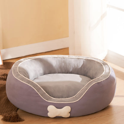 Soft Winter Pet Bed - Warm Cat & Dog Sofa for Small to Medium Pets