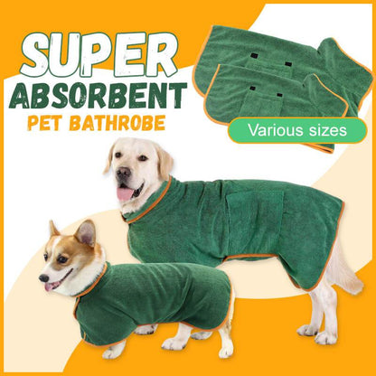 Absorbent Pet Bathrobe Waist-wrapped