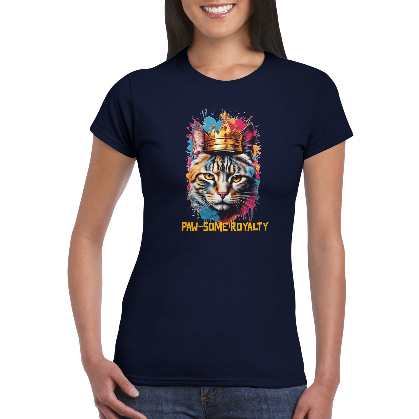 Royal cat, Classic Women's Crewneck T-shirt