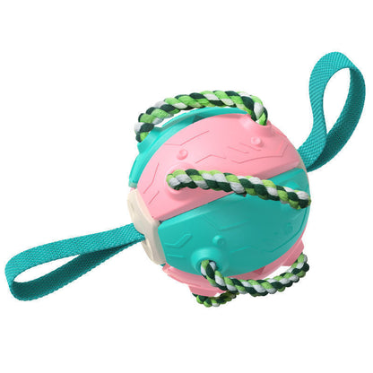 Interactive Frisbee Dog Ball with Tabs: for Energetic Pups