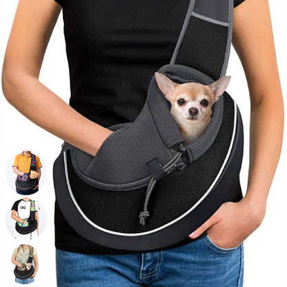 Outdoor Crossbody Pet Carrier Bag for Dogs and Cats