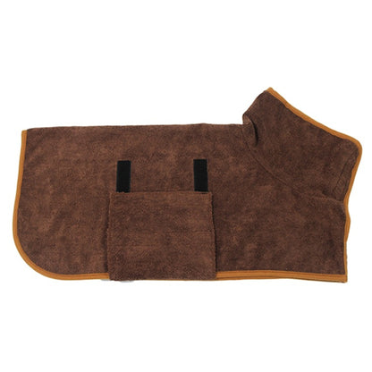 Absorbent Pet Bathrobe Waist-wrapped