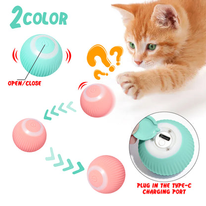 Smart Gravity-Powered Cat Teaser Toy: Automatic