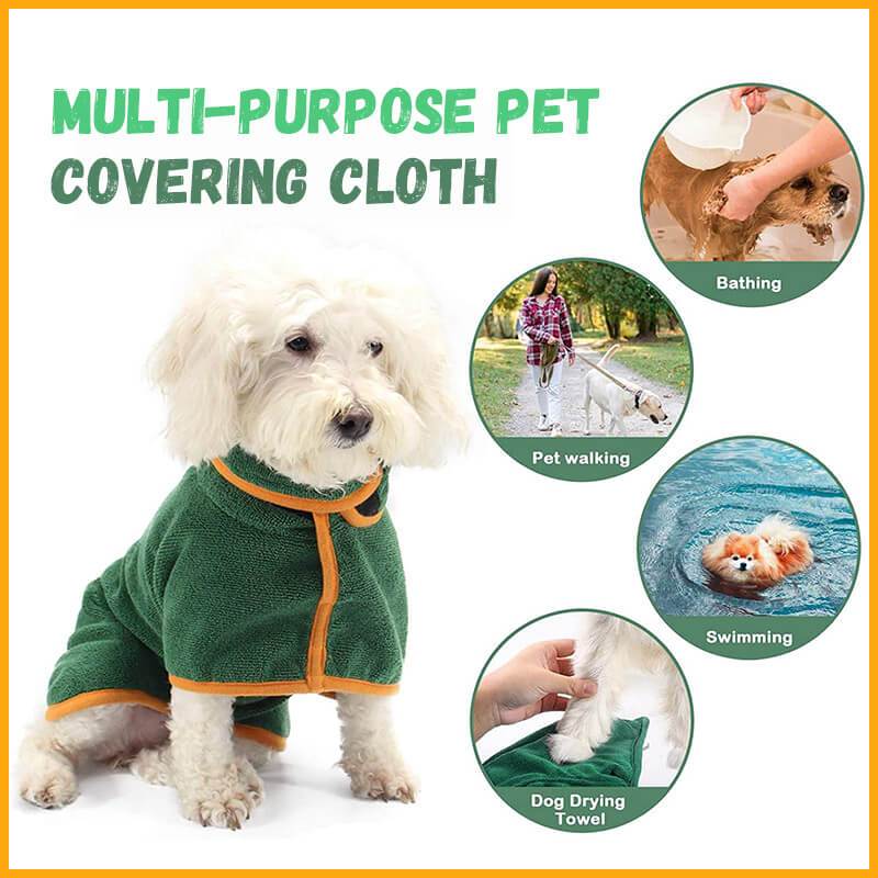 Absorbent Pet Bathrobe Waist-wrapped