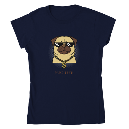 Pug Life, Classic Women's Crewneck T-shirt