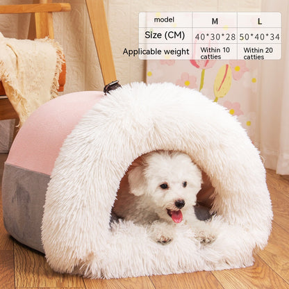 Portable Splicing Pet Bed - Warm and Travel-Friendly