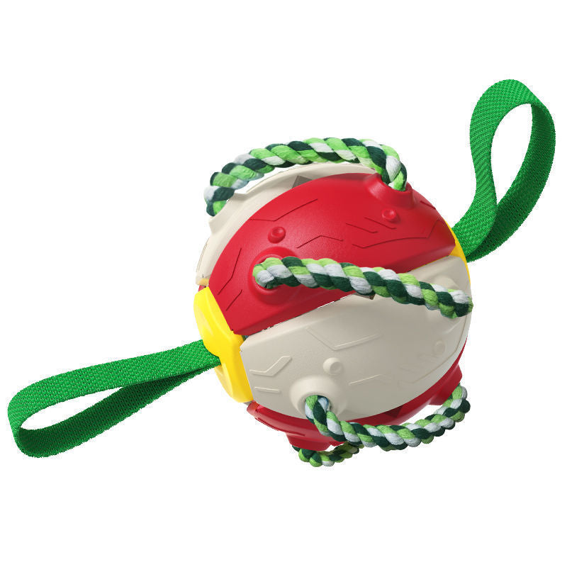 Interactive Frisbee Dog Ball with Tabs: for Energetic Pups