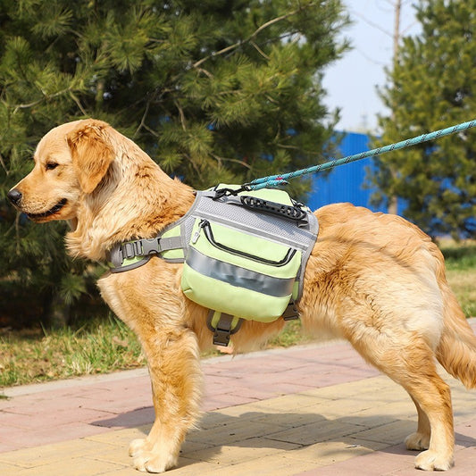 Large Outdoor Dog Backpack - Durable Hiking Gear for Dogs