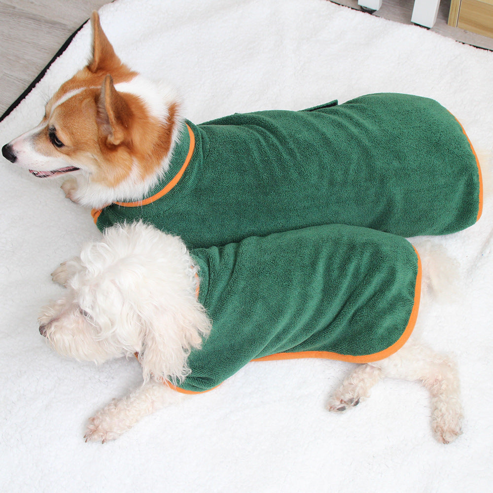 Absorbent Pet Bathrobe Waist-wrapped