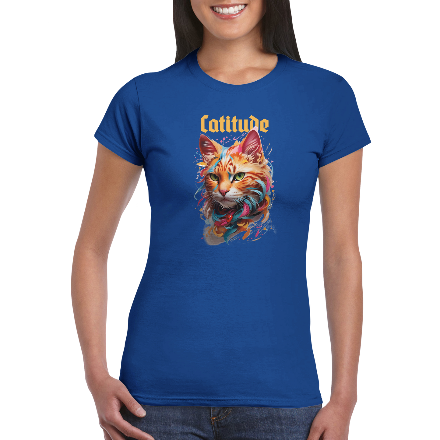 Catitude, Classic Women's Crewneck T-shirt