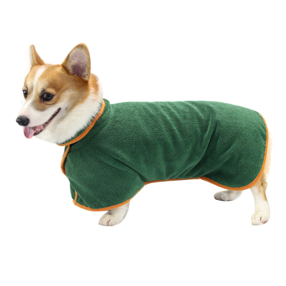 Absorbent Pet Bathrobe Waist-wrapped