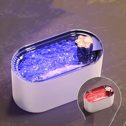 3L Cat Dog Water Bowl Fountain with LED Light